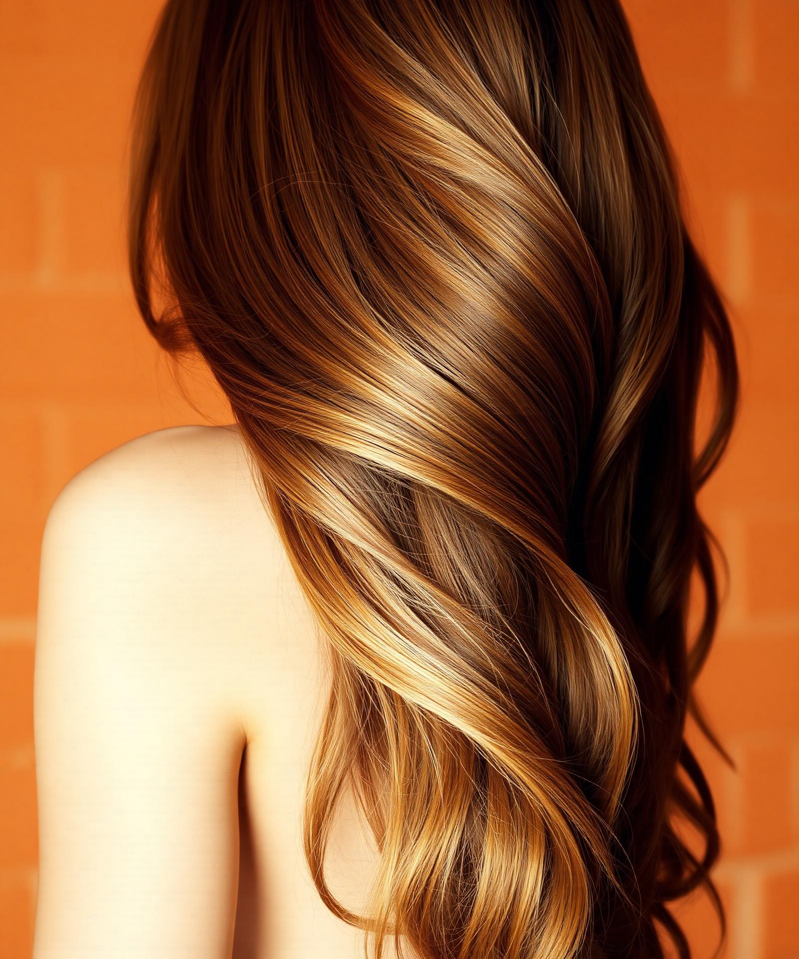 Warm balayage color result by Salon Sabino